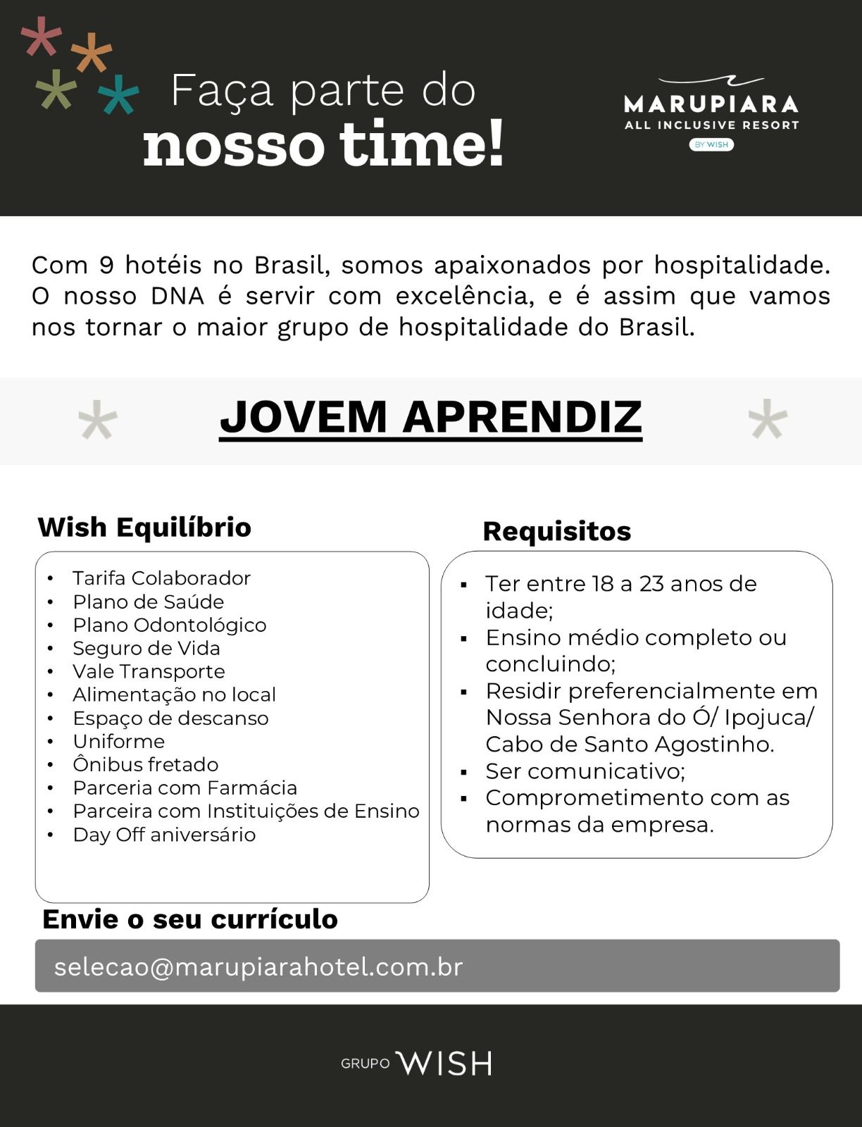 Vaga de Emprego - MARUPIARA - Sinthoresj - 140526 JOVEM APRENDIZ